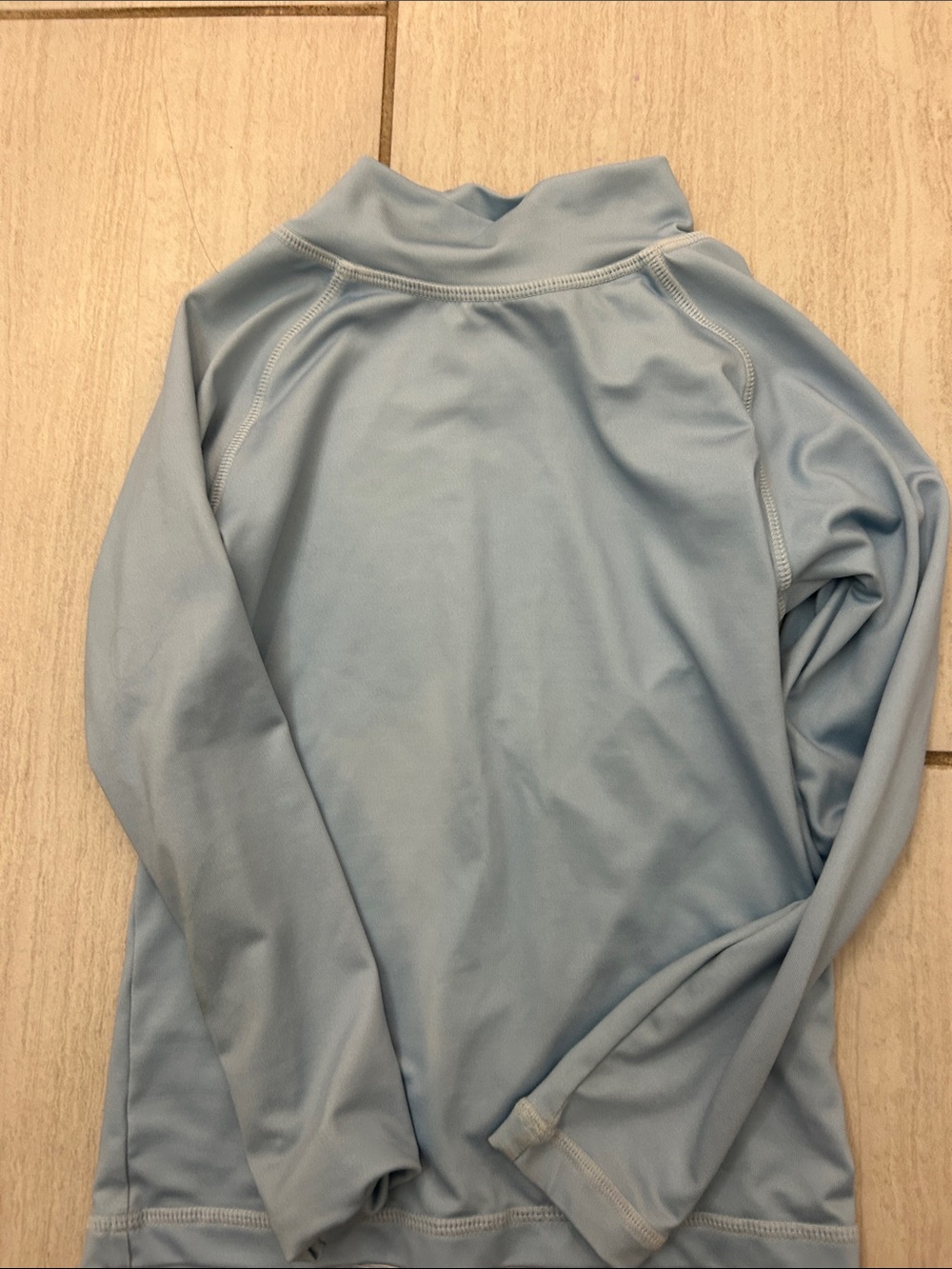 Vineyard Vines Light Blue Boys Long Sleeve Mock Neck Top